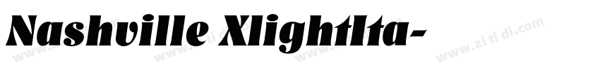 Nashville XlightIta字体转换